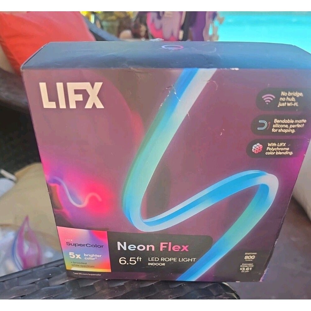 Lifx Neon Flex 6.5 ft LED ROPE LIGHT INDOOR, LFXNEON6.5*NEW